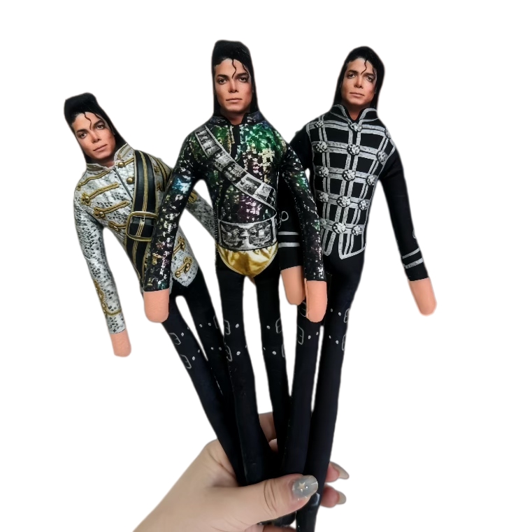 Dolls - Figurine articulée Michael Jackson en peluche