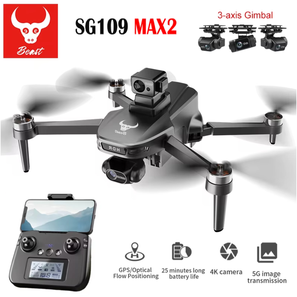 Fpv Brushless Rc Drone 4K - Drone avec caméra FPV 8K professionnel,