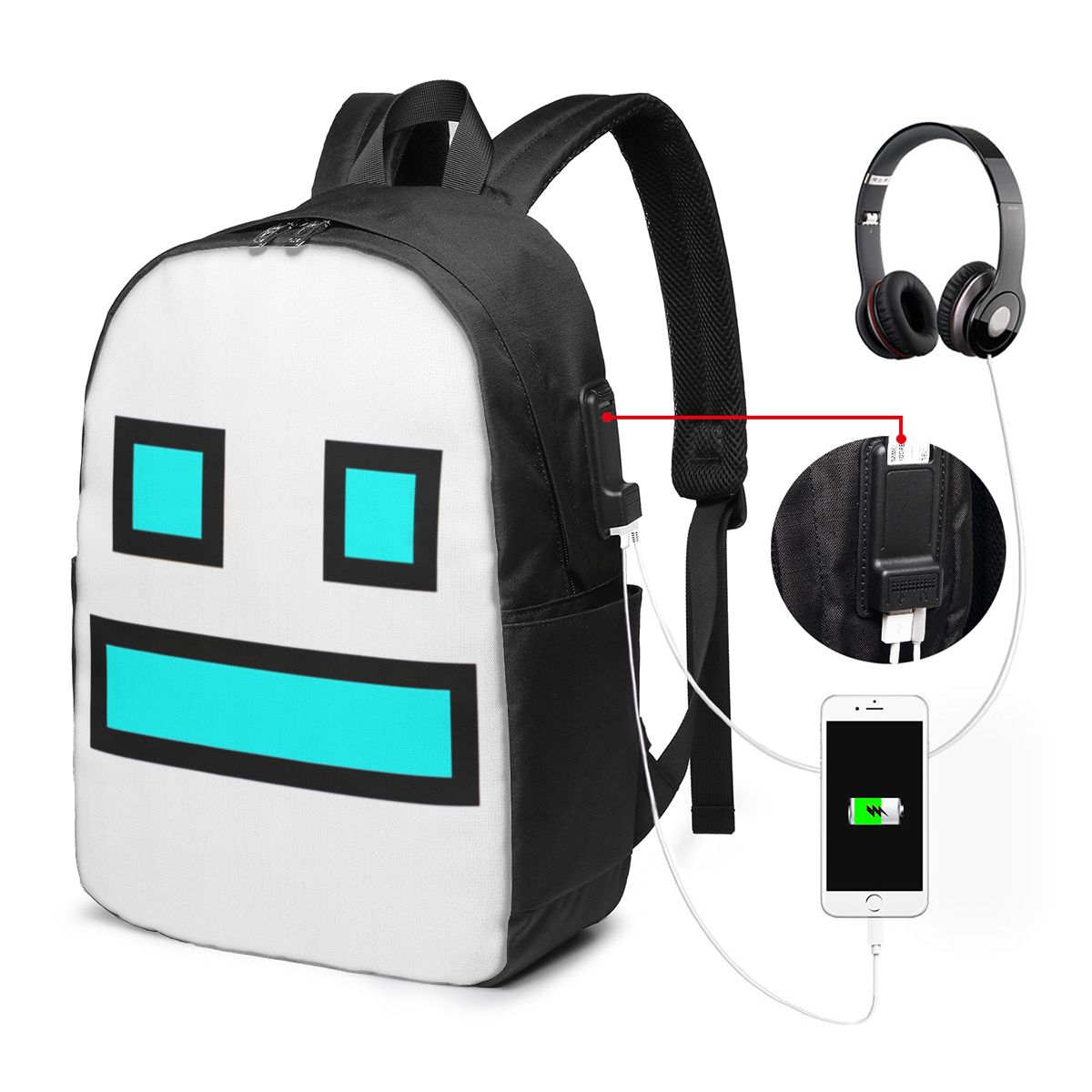 Sac à dos Geometry Dash pour j - Video Games avis et prix
