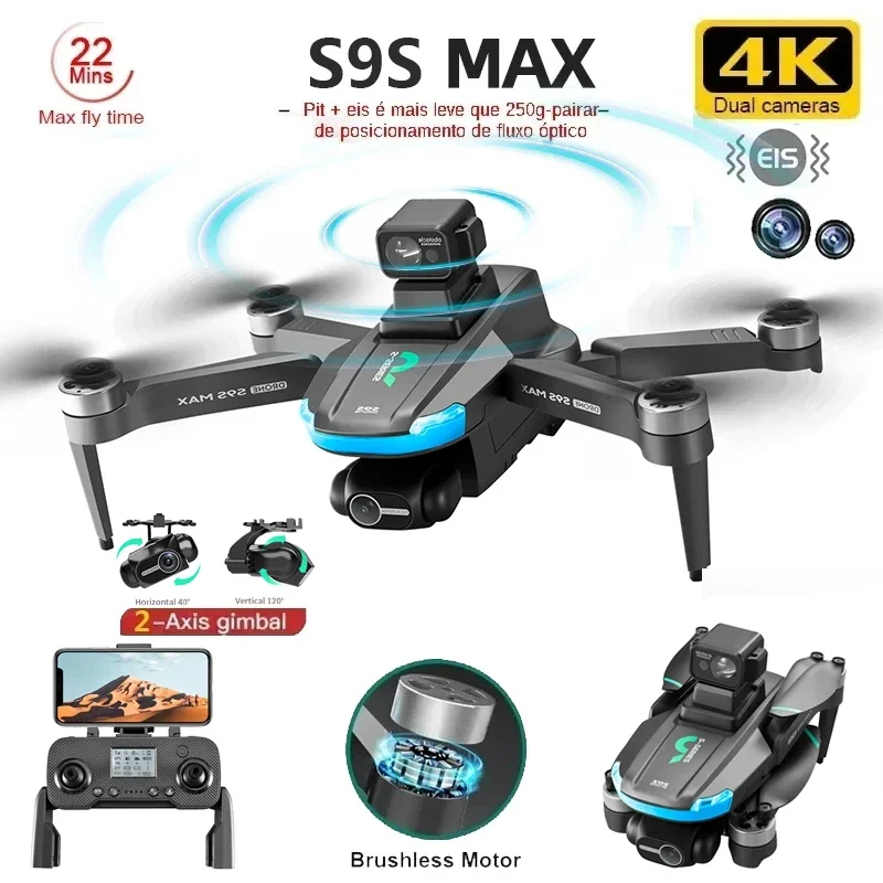 Nouveau S9S MAX MINI Drone 4K  - Fpv Brushless Rc Drone 4K avis et prix