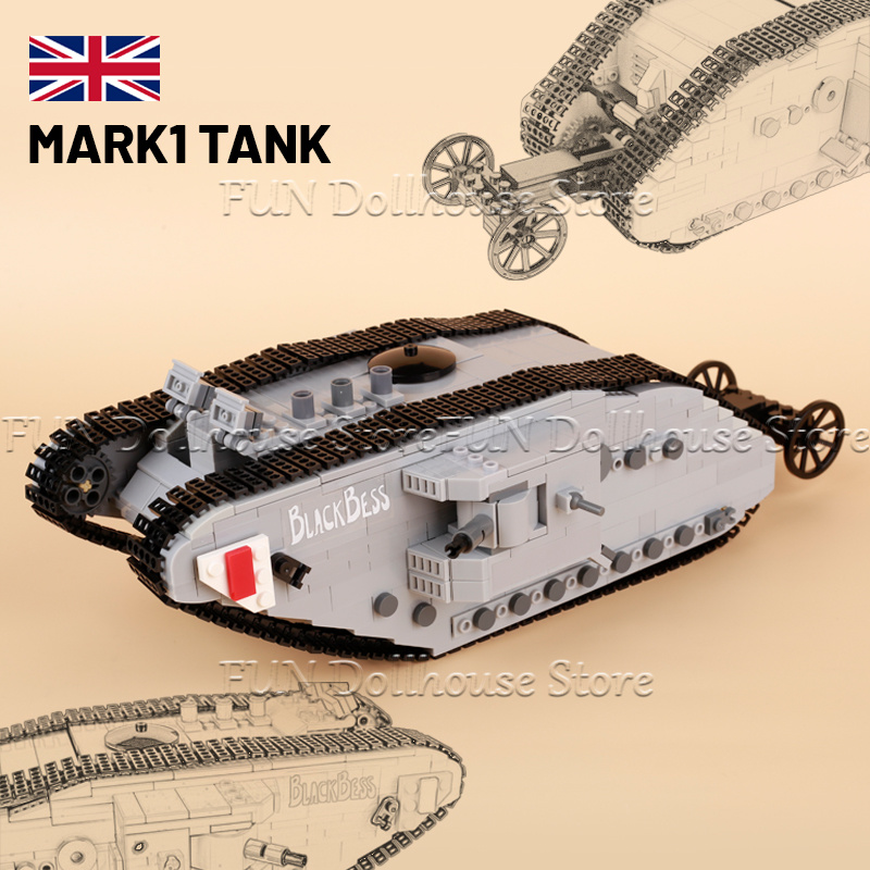 MOC WW1 Figurine de soldat mil - Lego Compatible Military Tank avis et prix