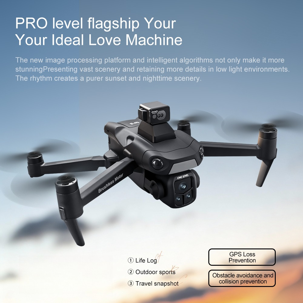 Drone pliable A1R3S GPS avec g - Fpv Brushless Rc Drone 4K avis et prix