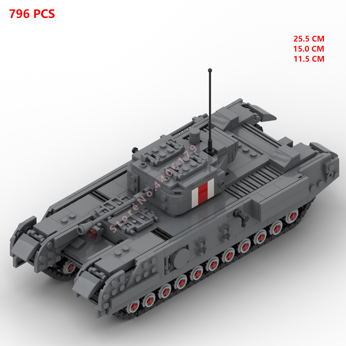 Décennie s de construction de  - Lego Compatible Military Tank avis et prix