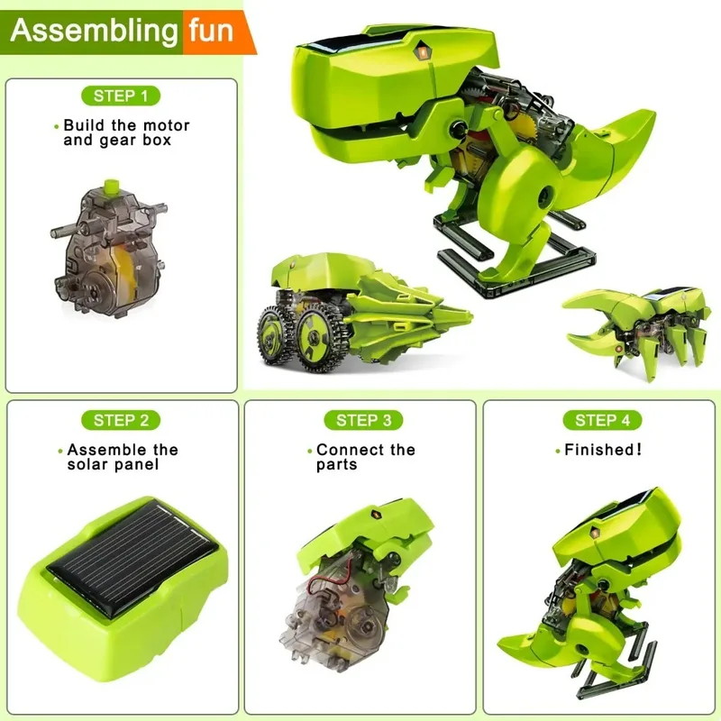 Kit robot solaire 3-en-1, joue - Stem Solar Robot Kit For Kids avis et prix