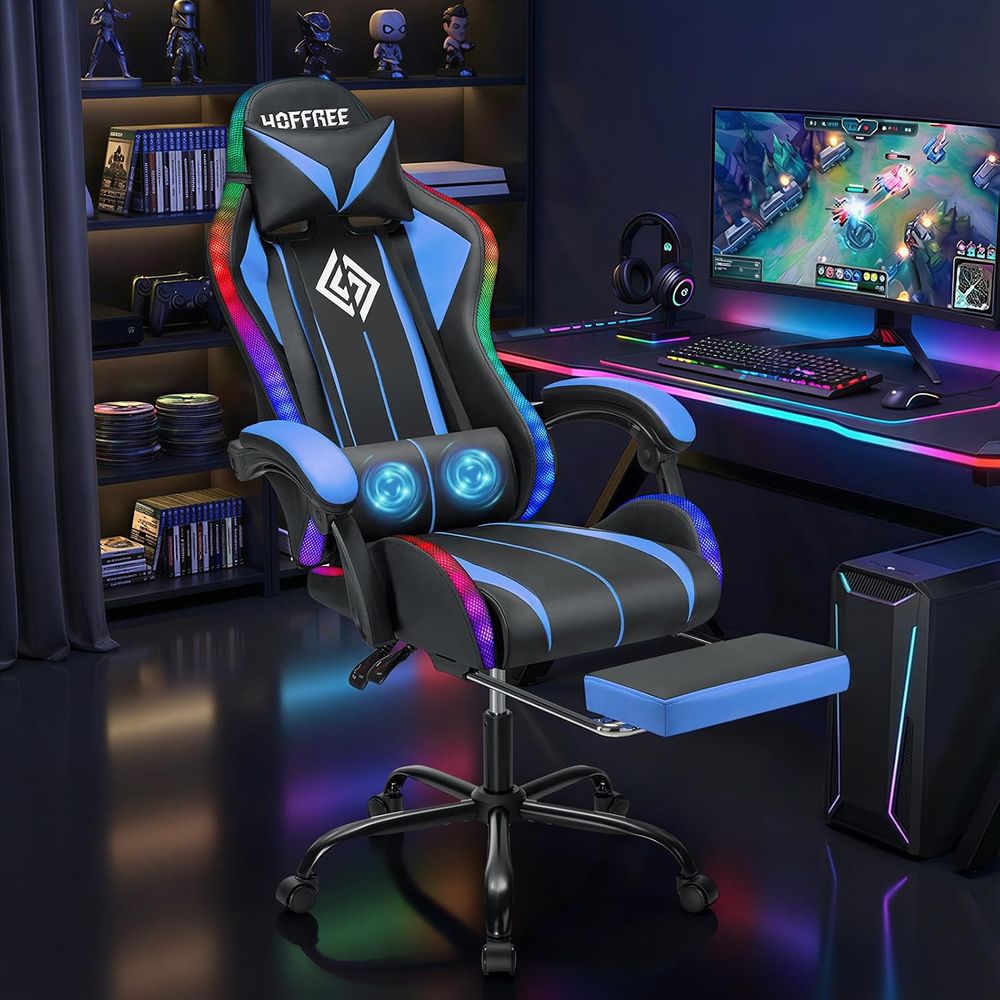 Chaise de jeu LED avec massage - Video Games avis et prix