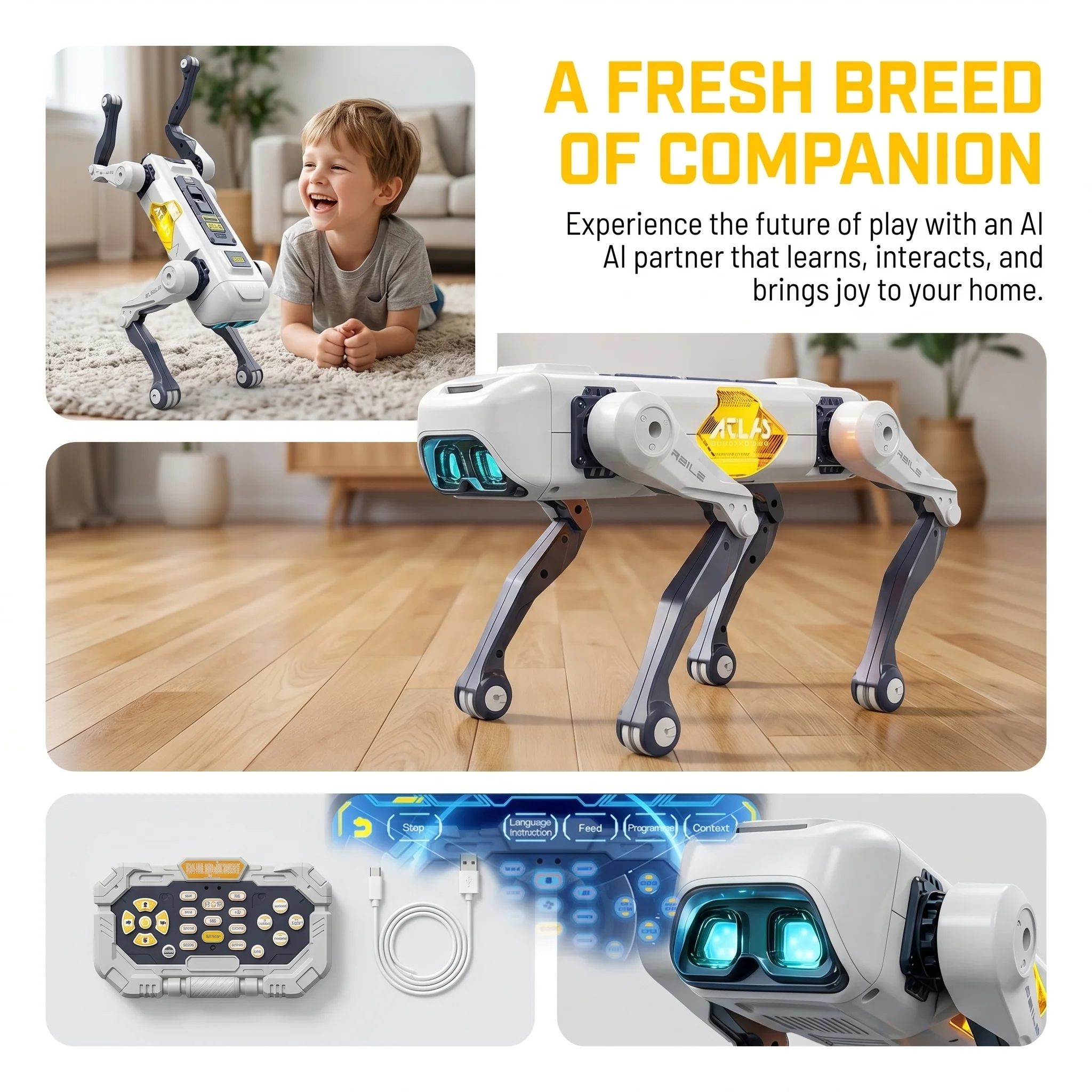 Robot chien intelligent IA, co - Remote Control Toys avis et prix