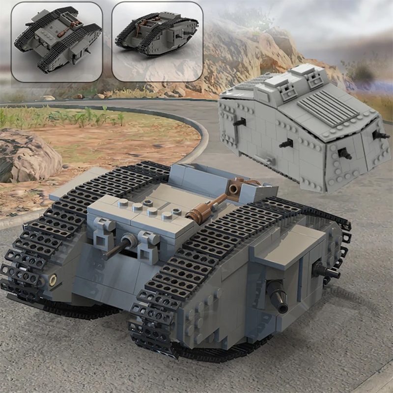 MOC WW1 allemagne militaire A7 - Lego Compatible Military Tank avis et prix